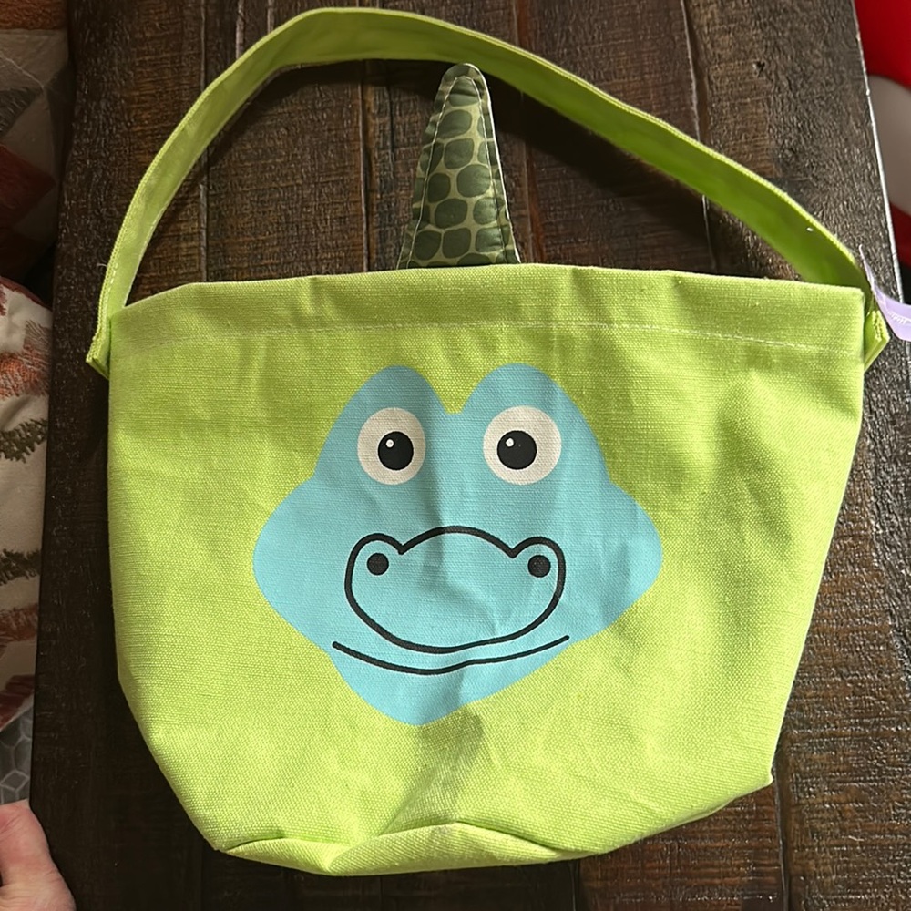 Canvas dinosaur basket
